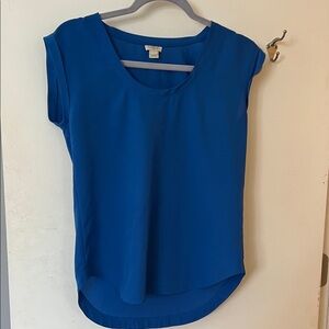 J. Crew Vibrant Blue Blouse